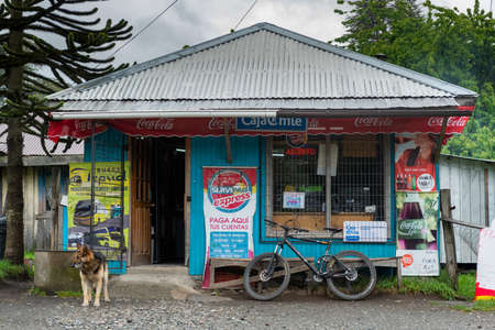 Small shop in Neltume, Puerto Fuy, Panguipulli, Valdivia Province, Los Lagos, Chile.のeditorial素材
