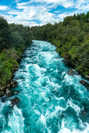River Fui, Panguipulli, Valdivia, Los Rios, Chileの写真素材
