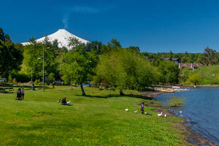 Villarrica, Pucon, Araucania, Chileのeditorial素材