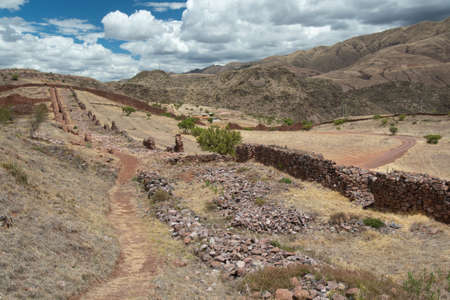 Pikillaqta Archaeological Park, Lucre, Quispicanchi Province, Cusco Department, Peru on October 7, 2014.のeditorial素材