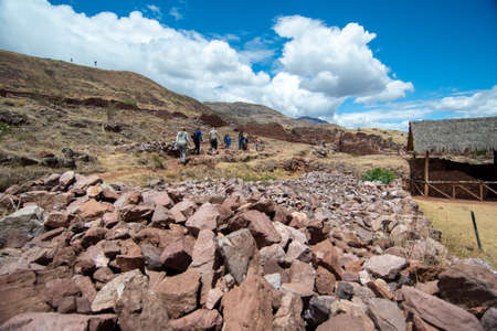Pikillaqta Archaeological Park, Lucre, Quispicanchi Province, Cusco Department, Peru on October 7, 2014.のeditorial素材