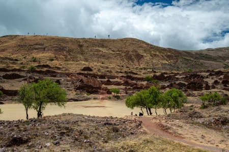 Pikillaqta Archaeological Park, Lucre, Quispicanchi Province, Cusco Department, Peru on October 7, 2014.のeditorial素材
