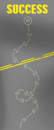 Walking Path to Successの写真素材