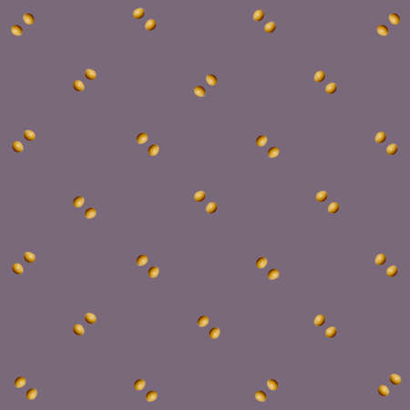 Colorful pattern of chicken eggs on purple background. Top view. Flat lay. Pop art designの写真素材