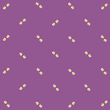 Colorful fruit pattern of fresh apples sliced on purple background. Top view. Flat lay. Pop art design, creative summer conceptの写真素材