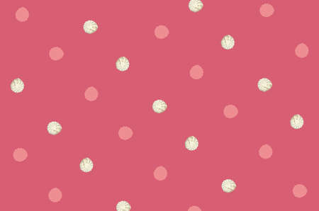 Colorful pattern of white zephyr on pink background. Marshmallow. Top view. Flat lay. Pop artの写真素材