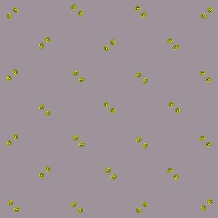 Colorful fruit pattern of fresh kiwi slices. Top view. Flat lay. Pop art designの写真素材