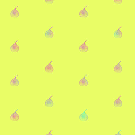 Figs pattern in vibrant gradient holographic neon colors. Concept art. Minimal surrealism backgroundの写真素材