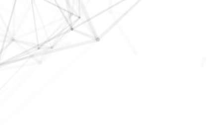 Plexus fantasy abstract technology. Abstract geometric background with moving lines, dots and...