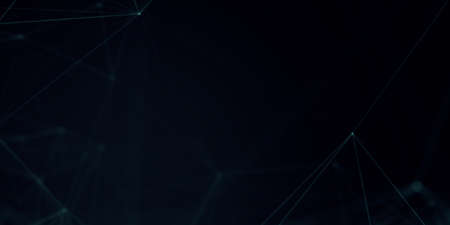 Abstract beautiful geometric background. Abstract plexus futuristic, polygonal space with a dark background. Plexus fantasy. Abstract technologyの写真素材