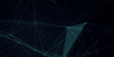 Abstract beautiful geometric background. Abstract plexus futuristic, polygonal space with a dark background. Plexus fantasy. Abstract technologyの写真素材