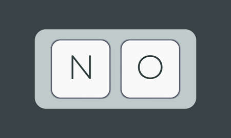 Computer keyboard key with key no. Keyboard keys icon buttonのイラスト素材