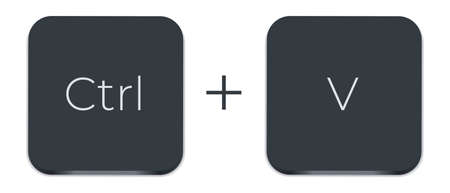 Ctrl C and Ctrl V keyboard buttons. Copy and paste key shortcutsの写真素材