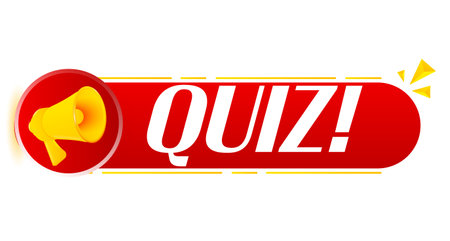 Megaphone with quiz on white background. Megaphone banner. Web design. Vectorのイラスト素材