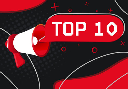 Top 10. Hand Holding Megaphone With Speech Bubbleのイラスト素材