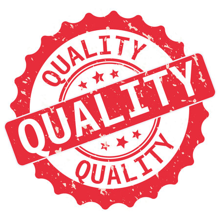Best Quality Guarantee Red Seal Isolated Vectorのイラスト素材