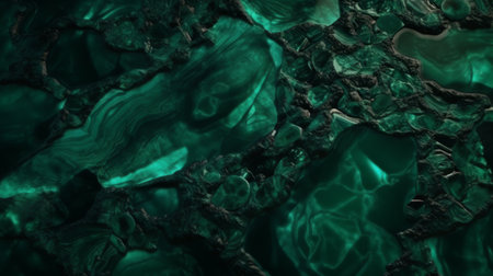 Emerald Jade Texture with Luminous Enhancements. Created with Generative AI technologyの素材