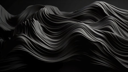 A majestic mountain in black and white. Created with Generative AI technologyの素材