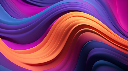A vibrant and dynamic abstract background with flowing and curving lines. Generative aiの素材
