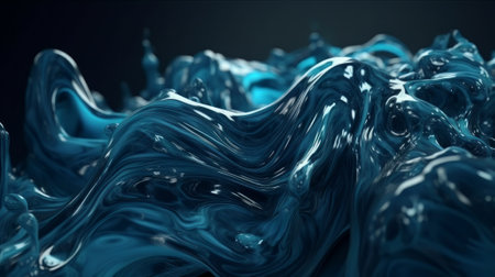Simple water texture background, wallpaper. Created with Generative AI technologyの素材