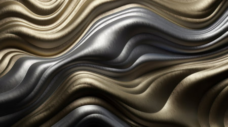 The texture of black and white marble for a pattern of packaging in a modern style. Beautiful drawing with the divorces and wavy lines in gray tones for wallpapers and screensaver. Created with Generative AI technologyの素材