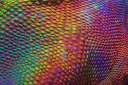 Colored samples of leather in a different colors. Created with Generative AI technologyの素材