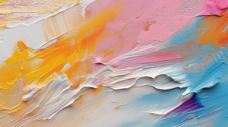 A colorful painting with intricate details. Created with Generative AI technologyの素材