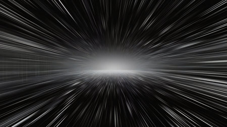 A black and white starburst pattern on a dark background. Generative aiの素材