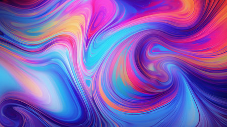 A vibrant and dynamic abstract background with colorful swirls and patterns. Generative aiの素材