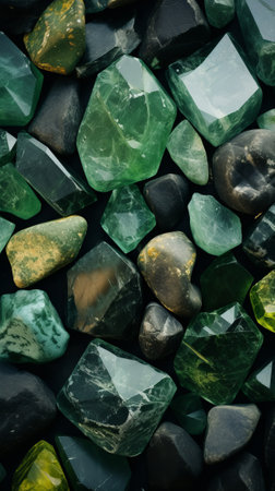 A pile of colorful rocks sitting next to each otherの素材