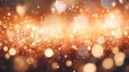 Blurred lights in gold and white huesの素材