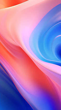 A vibrant cell phone against a colorful backdropの素材
