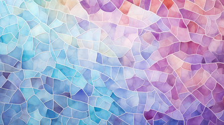 A vibrant mosaic tile wall up closeの素材