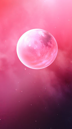 A pink and purple background with a large object in the middle of itの素材