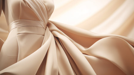 A dress with a bow on the back of itの素材