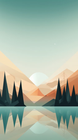 A Scenic Landscape Paintingの素材