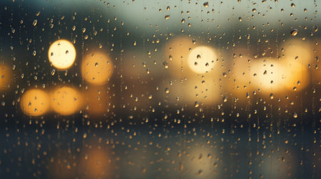 A Window With Rain Drops on Itの素材