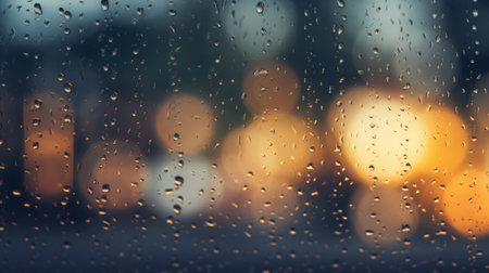 A Window With Rain Drops on Itの素材
