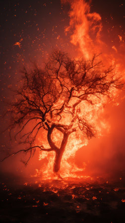 Tree Engulfed in Flamesの素材