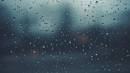 A Window With Rain Drops on Itの素材