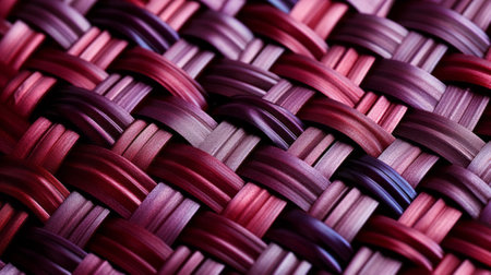 A detailed image of a handcrafted woven basketの素材