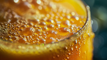 Close Up of Glass of Orange Juiceの素材