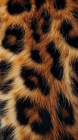 Detailed Close Up of Animal Print Pattern on Fabric Texture for Design Inspiration and Fashion Projectsの素材