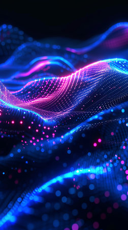 Abstract Background in Blue and Pinkの素材