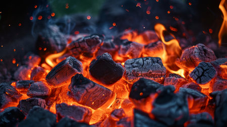 Close-Up of Coal Pile, Raw Organic Material for Energy Generation and Industrial Processesの素材