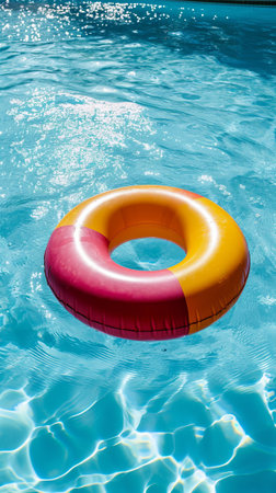 Inflatable Ring Floating in Swimming Poolの素材