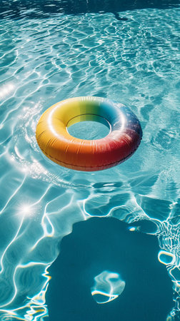 Inflatable Ring Floating in Swimming Poolの素材