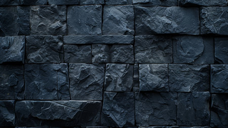Dark slate stone wall textureの素材
