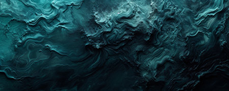 Abstract dark blue and teal swirling patternの素材