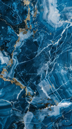Abstract blue and gold marble texture, luxury background. Fine art design conceptの素材